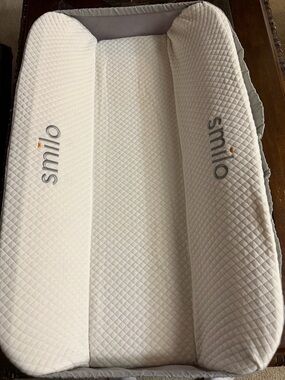 Smilo Quilted Baby Changing Pad - Cream/Gray